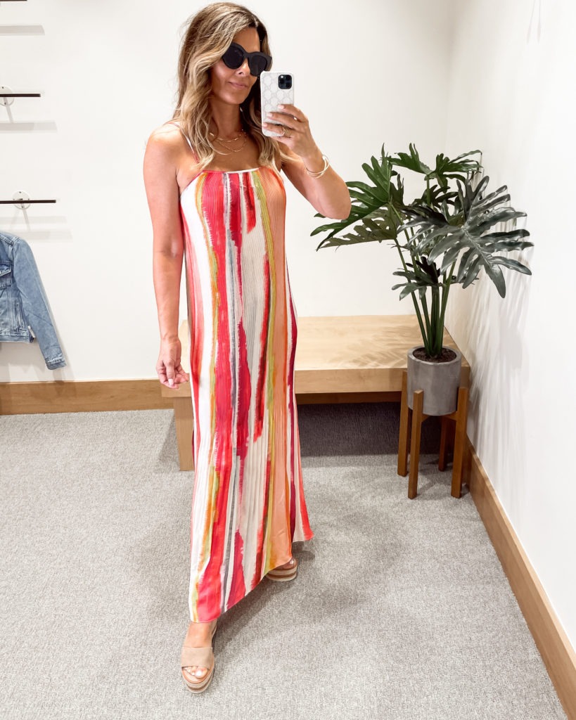 Bright maxi dress for spring and summer 